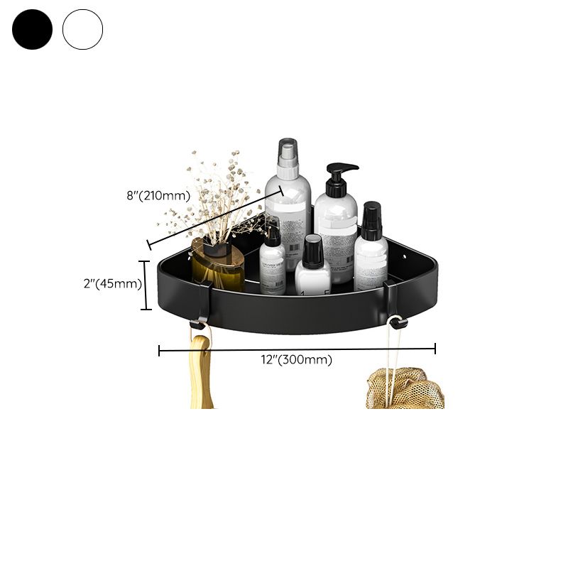 Modern Black-White Metal Bath Hardware Set Bath Shelf Bathroom Hardware Set