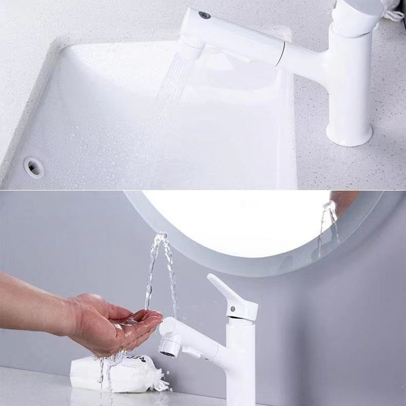 Vessel Sink Faucet Contemporary Pull-out Tap with Swivel Spout