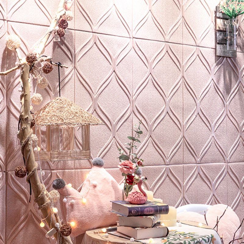 Contemporary waterproof wall planks striped brick bedroom wall panels