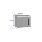 Contemporary bathroom accessory set made of aluminum with towel holder/bath shelf