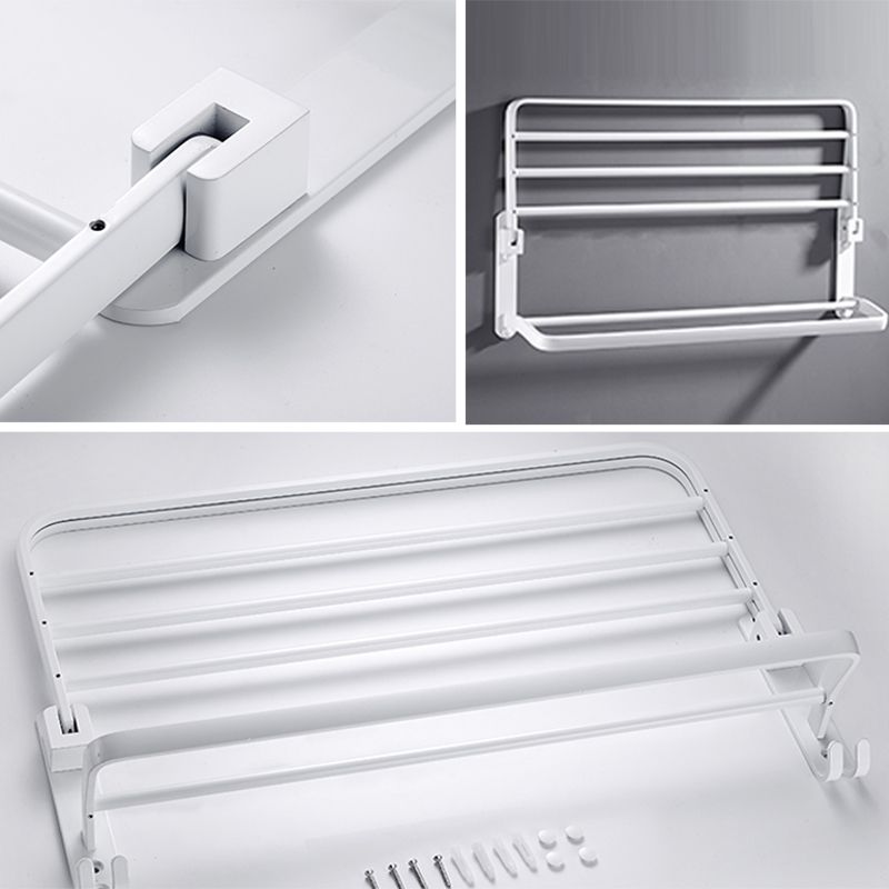 White Bathroom Accessories Hardware Set Modern Bathroom Accessories Set, Towel Holder