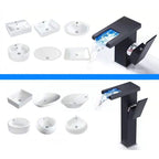 Single-Handle Basin Faucet 1-Hole Widely Used Bathroom Sink Faucet with LED Lighting