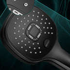 Plastic hands-free showerhead adjustable water flow showerhead