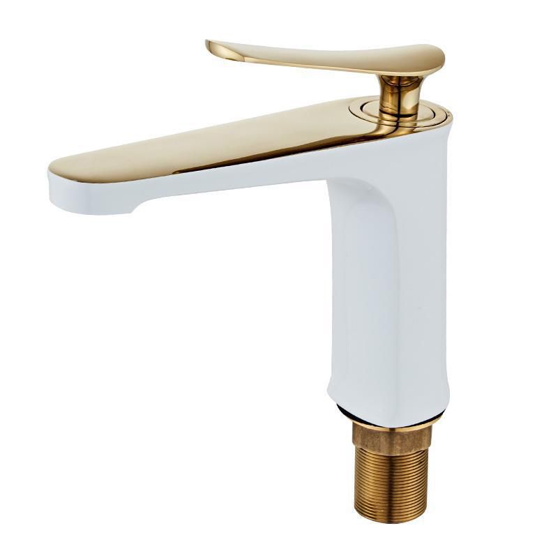 Light Luxury Sink Faucet 6.69" H Modern Brass Sink Faucet