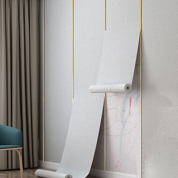 Contemporary Style Wall Panel Linen Living Space Peel and Stick Wall Covering