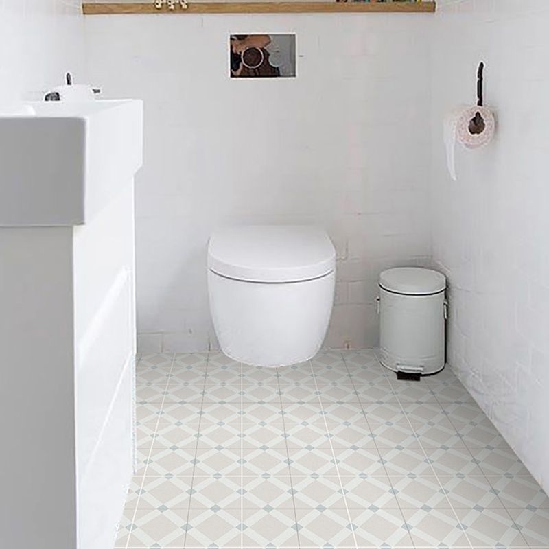 Indoor Vinyl Floor Peel and Stick Square Print Waterproof Vinyl Floor