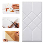 3D Embossed Foam Wall Panel Living Room Waterproof Wall Panel
