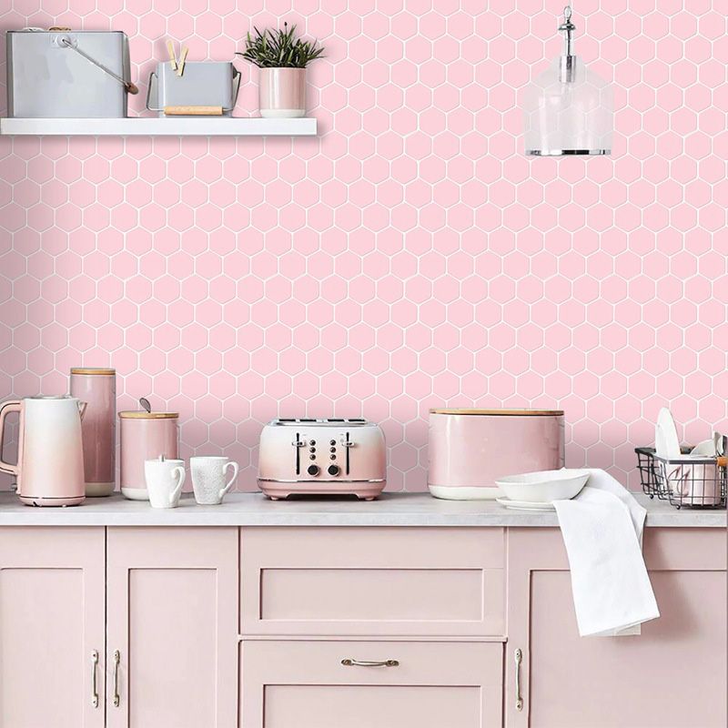 Self-adhesive tiles Solid Color Hexagonal Scratch-resistant Self-adhesive tiles
