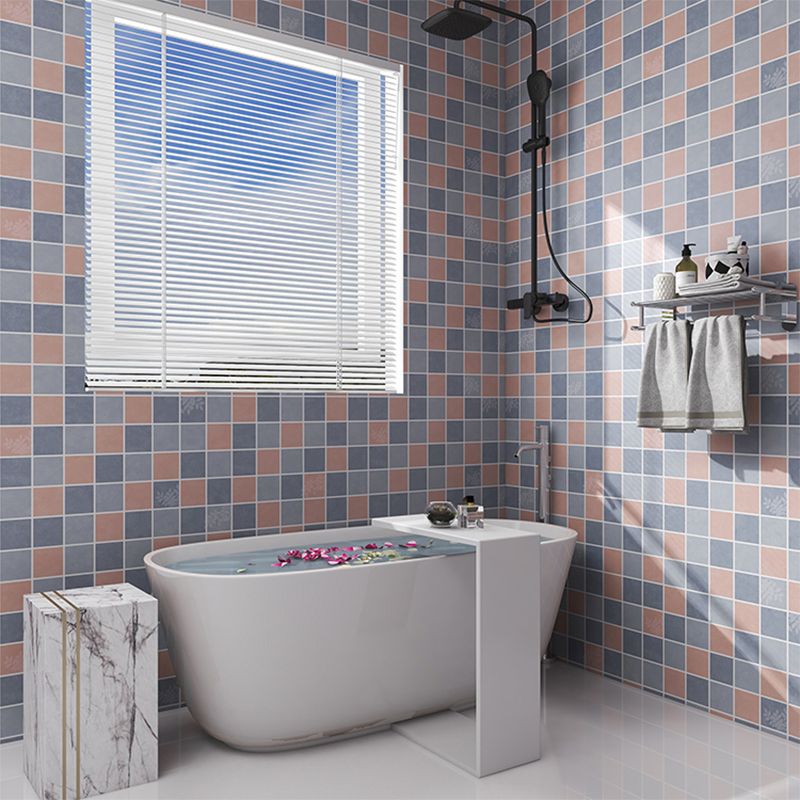 Modern Splash Protection Wallpaper Peel and Stick Mosaic Tile for Bathroom
