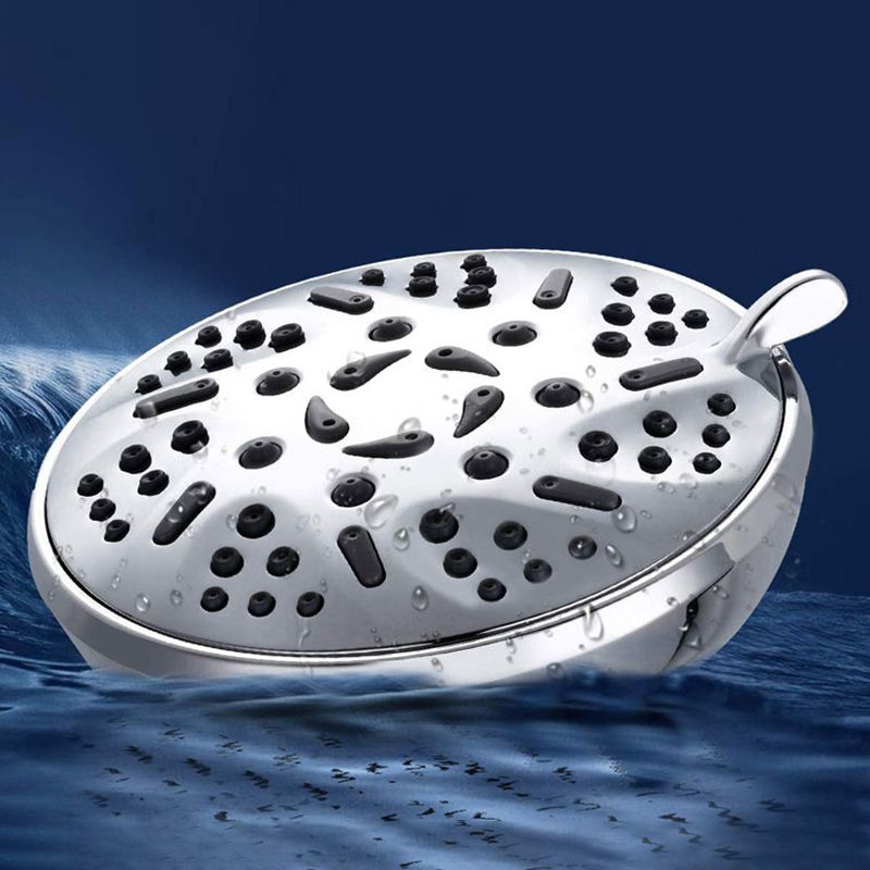 Round Fixed Shower Head Adjustable Spray Pattern Wall Mounted Shower Head