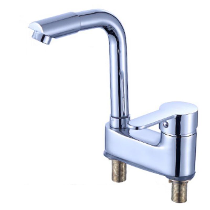Deck Mounted Center Freestanding Bathtub Filler Single Handle Freestanding Faucet