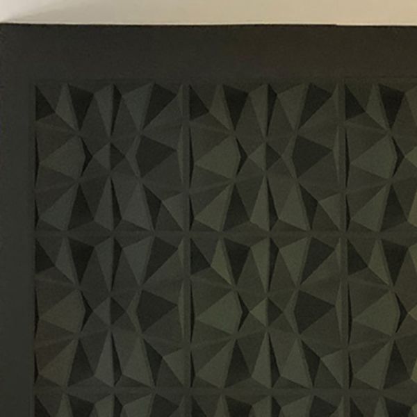 Modern Tin Back Wall Panel Smooth Upholstered Wall Ceiling in Black and White