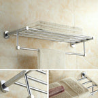 Modern bathroom accessory set paper holder towel bar stainless steel bathroom set