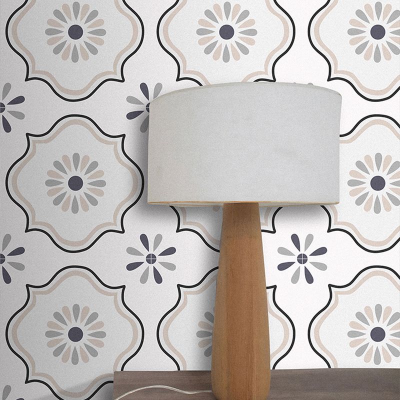 Square Indoor Vinyl Flooring Self-adhesive Flower Pattern Waterproof Vinyl Flooring
