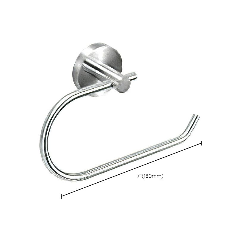 Metal Simple Bathroom Accessories as a Single Piece or in a Set in Silver