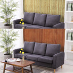 Modern Wall Paneling Peel and Stick Wood Look Design Rectangular Wall Paneling