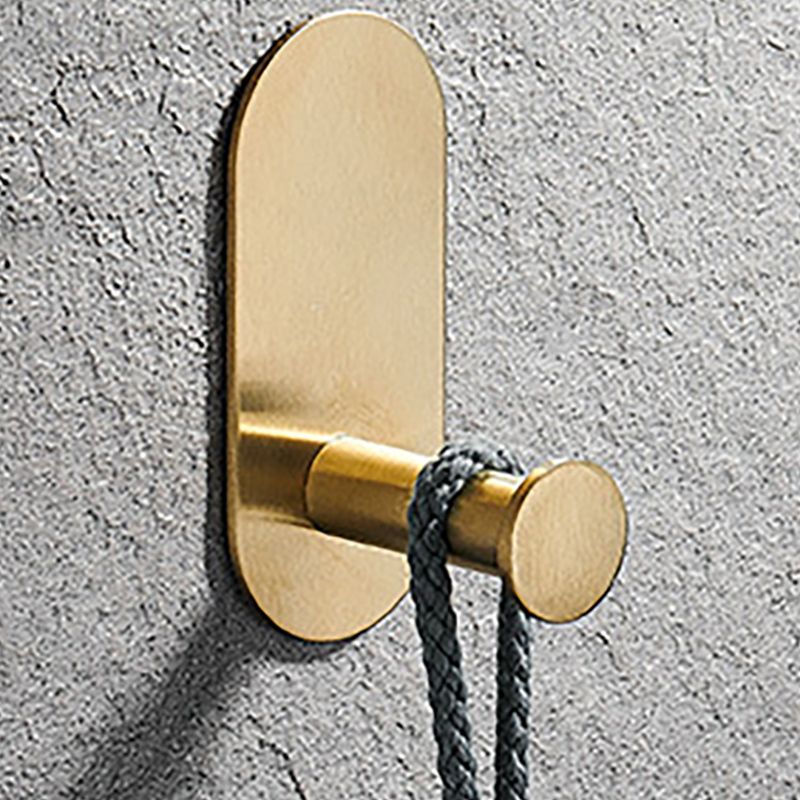 Modern Simple Metal Bathroom Accessories as Individual Piece or in Set in Gold