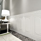 Glam Scratch Resistance Wainscoting 3D Peel and Stick Interior Wall Panel