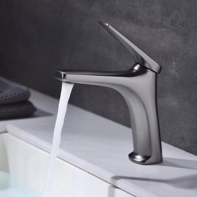 Contemporary Copper Vessel Tap Lever Low Arc Vessel Faucet