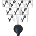 Round Handheld Showerhead Plastic Water Efficient Showerhead