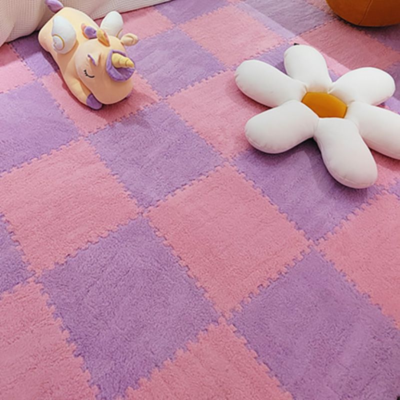Modern Tiles and Carpet Plush Cut Composite Non-Slip Carpet Tiles