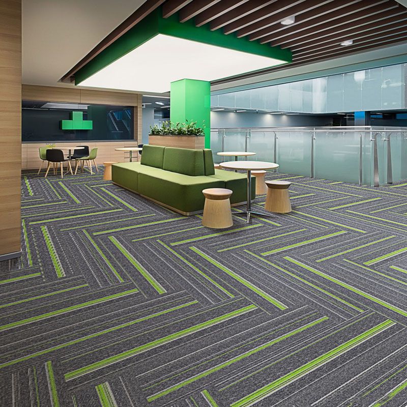 Dark Color Level Loop Carpet Tile Non-Slip Self-Adhesive Indoor Office Carpet Tiles