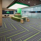Dark Color Level Loop Carpet Tile Non-Slip Self-Adhesive Indoor Office Carpet Tiles