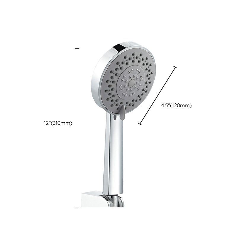 Modern Style Round Handheld Shower Bathroom Metal Wall-Mounted Hand Shower