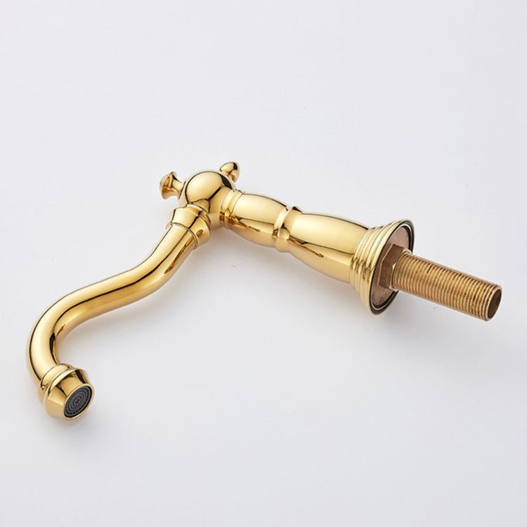 European Style Widespread Sink Mixer Brass 2 Handle Bathroom Vessel Mixer with Hoses