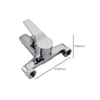 Modern Silver Bathtub Spout Single-Hole and Two-Hole Installation Faucet