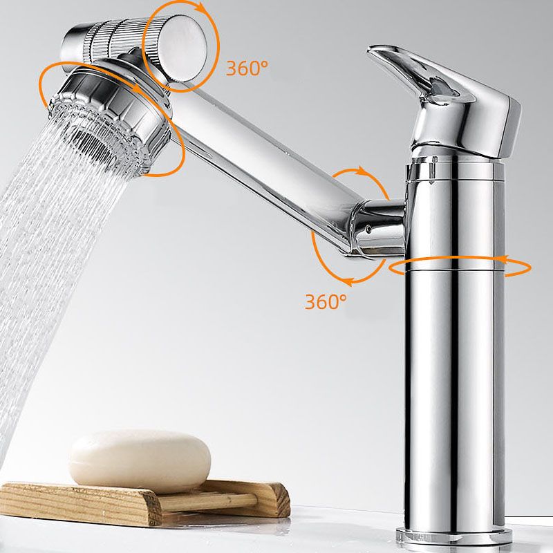 Glam Style Faucet Single Handle Basin Mixer with Waterfall Spout