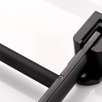 Modern Classic Bathroom Hardware Set Matte Black Bathrobe/Towel Bar & Bathroom Shelf