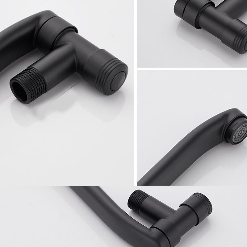 Shower Bath Filler Wall Mount Copper Low Arc Knob Handle Bathtub Faucet Trim
