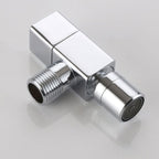 Contemporary Wall Mounted Bathroom Faucet Knob Handle Solid Brass Round Faucet