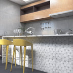 Mosaic tiles for peeling and sticking Modern style wallpaper with square shape