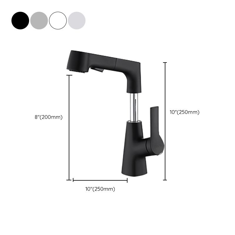Swivel Spout Sink Faucet Brass Bathroom Low Arc Mixer
