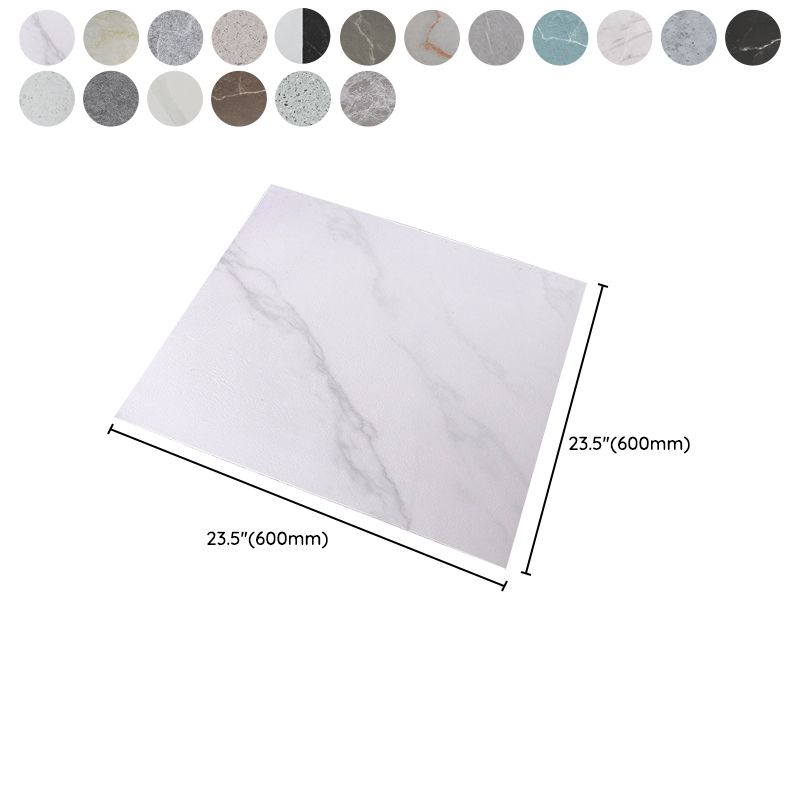 Peel and Stick Vinyl Floor Low Gloss PVC Flooring with Marble Look