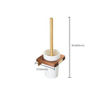 Wood and Aluminum Bath Hardware Set Golden Bathroom Accessory Set