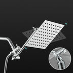 Wall Mounted Adjustable Shower Head Modern Square Metal Shower Head