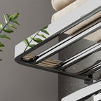 Modern Polished Chrome Bathroom Accessory Set Made of Stainless Steel