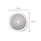 Contemporary Shower Combination Double Shower Head Chrome Wall Mount Round Shower Head