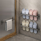 Gray Bathroom Accessory Set Modern 1/2 - Piece Bathroom Shelf Rustproof