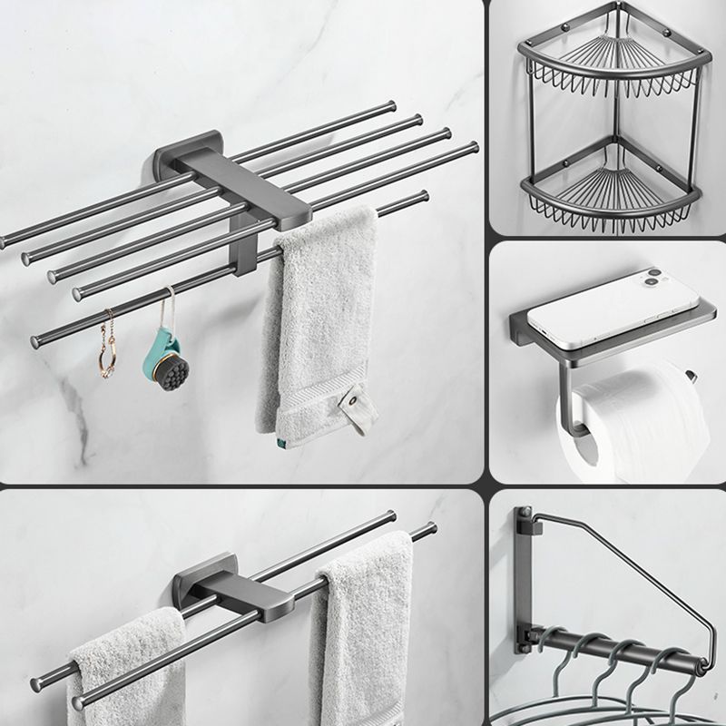 Modern Silver Bathroom Accessories As Individual Piece Or In Set With Towel Bar