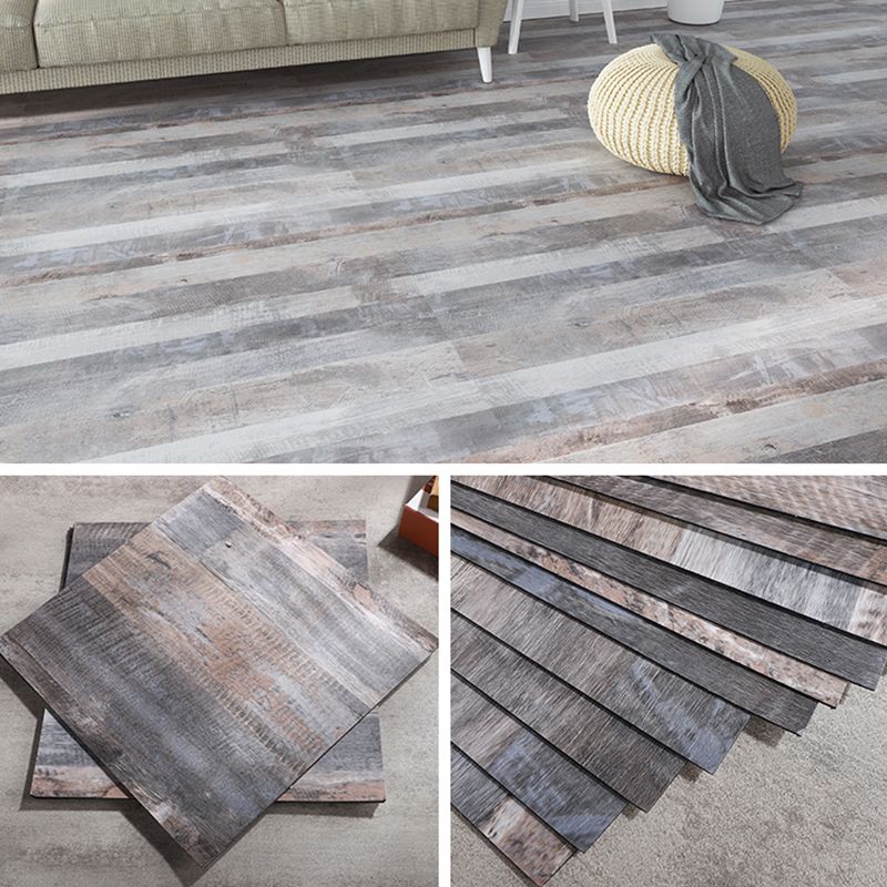 Modern Vinyl Floor Wood Look Peel and Stick Hand-Scraped PVC Floor