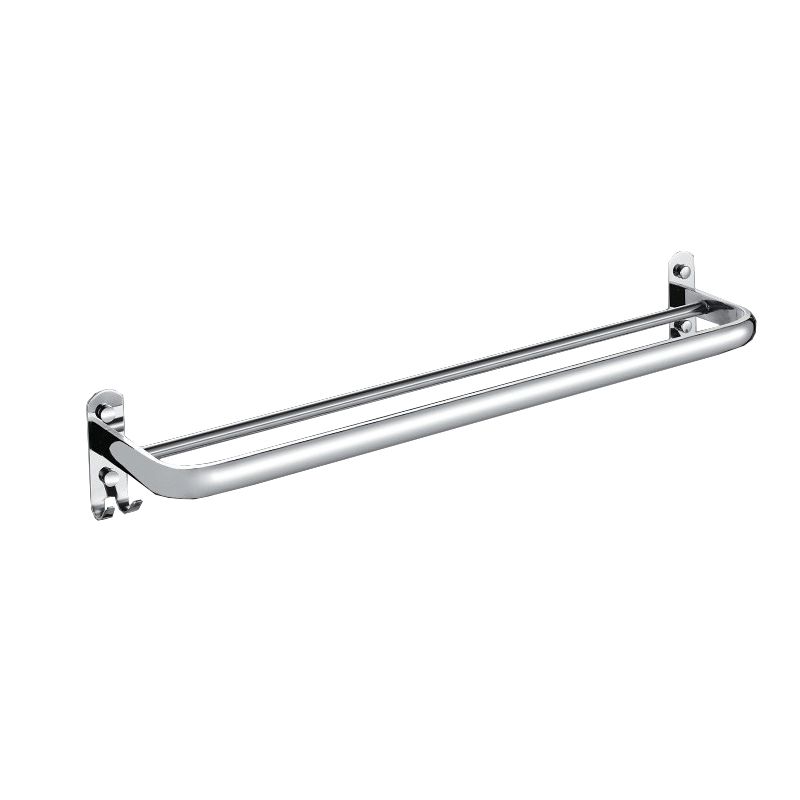 Chrome Modern Bathroom Hardware Set Stainless Steel Towel Hook/Towel Rail & Bathroom Shelf