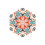 Plastic Mosaic Tile Wallpaper Hexagonal for Stick-On and Removable Back Wall Tile