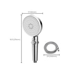 Contemporary Hand Shower Round Shower Head Combo in Silver