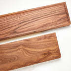7-piece toilet accessory set made of solid wood and metal