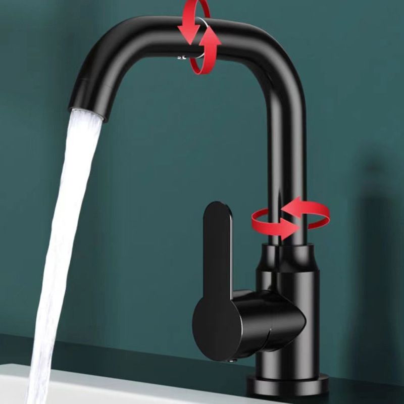 Modern sink faucet bathroom faucet brass lever swivel spout sink faucet