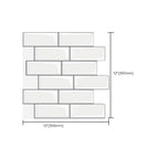 Peel and Stick Subway Tiles Waterproof Plastic Tile Rectangular Peel & Stick Tile for the Kitchen